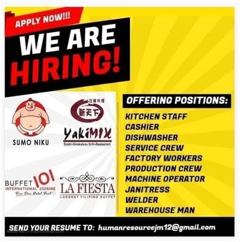 hiring in valenzuela|67,000+ Jobs, Employment in Valenzuela 26 August, 2024.